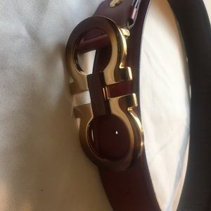 Feragamo ruby red size 38